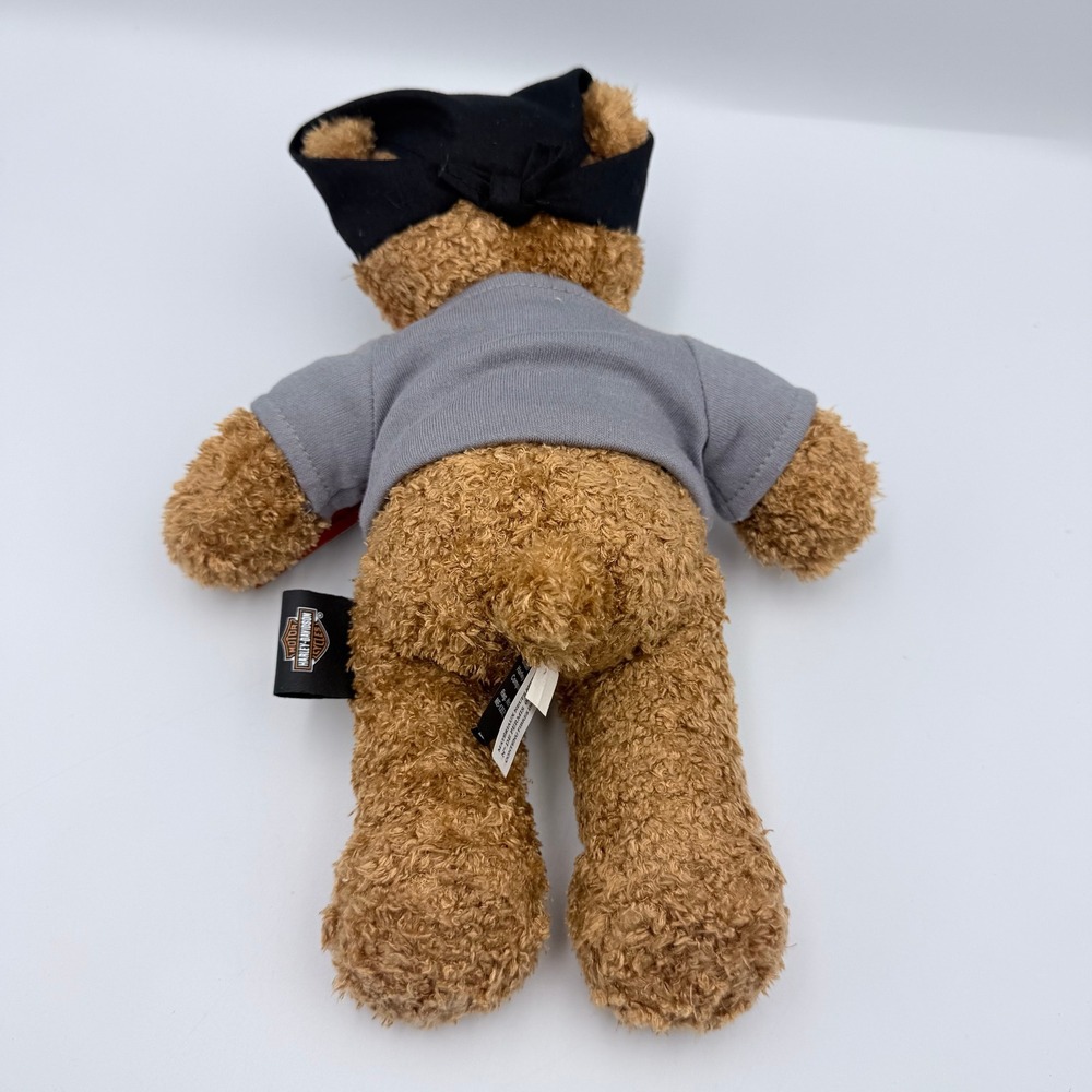 Harley-Davidson Biker Teddy Bear Panama City Beach FL Plush Bandana NWT 10" - Picture 5 of 6